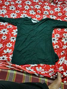 Green Embroidered Kurti