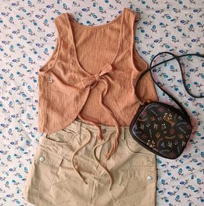 Aesthetic Nude Crop Top