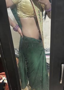 Elegant Green Saree