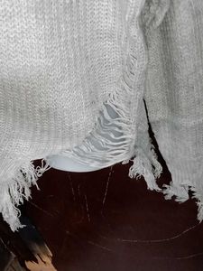 Distressed Knit Top very nice to