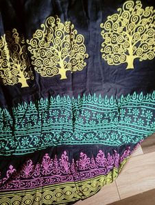 Printed long skirt
