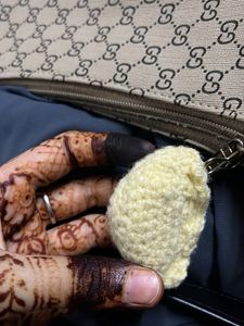 Crochet Dumpling Keychain