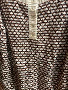 Korean Patterned Knit Top