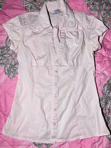 Baby Pink Fitted Shirt