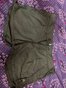 Olive Green Cargo Shorts
