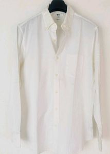 Uniqlo Slim Fit White Oxford Shirt