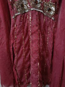 Beautiful Party Wear Kurta With Dupptta Heavy Work