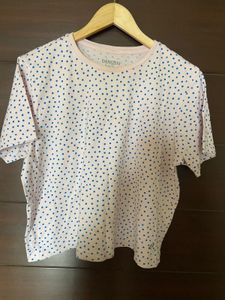 Set of 5 Graphic Print Striped Tee