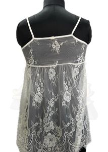 White Floral Lace Babydoll