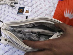 Elegant Cream Crossbody Bag