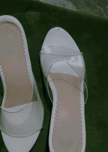 White High Heel Sandal Party Wear