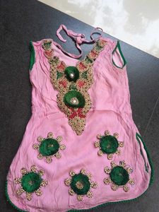 Cute Pink Embroidered Top