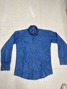 Blue Denim Button-Down Shirt