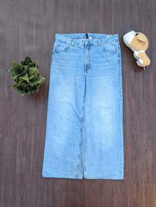 Wide Leg Denim Jeans