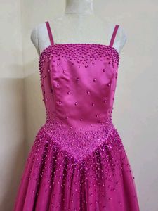 Elegant Pink Party Gown