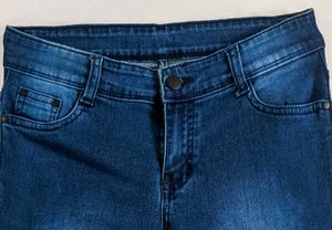 Dark Blue 3/4th Jeans