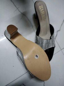 Zara Silver Heels