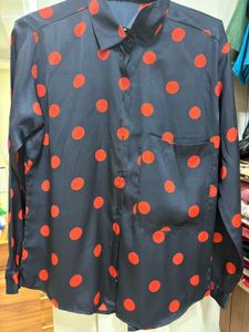 Black Polka Dot Shirt