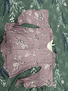 Floral Print Blouse with Bell Sleeves