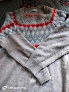 Pink Heart Sweater For Women