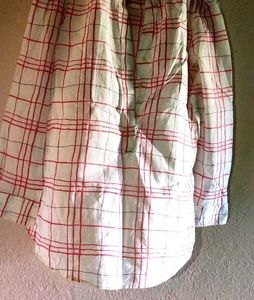 Levi's White & Red Plaid Long Sleeve Top