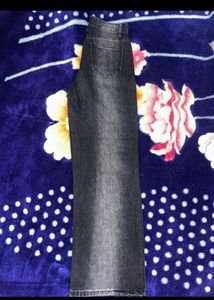 Charcoal Straight Leg Denim Jeans