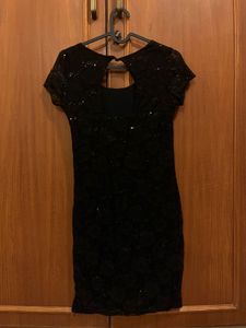 -lacy black dress-