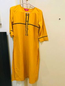 Yellow Kurti For Office🧡