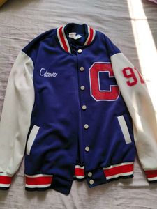Navy Blue Varsity Jacket