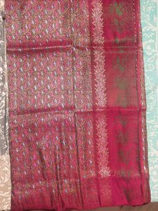 Heavy Work Purple Saree