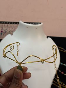 Mint Gem Choker Necklace