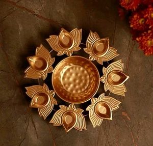 Diya Thali For Diwali And Decoration