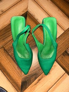 Green Pointed Heels