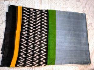 GREY AND BEIGE 2 COTTON SAREE COMBO