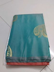 Elegant Teal Saree