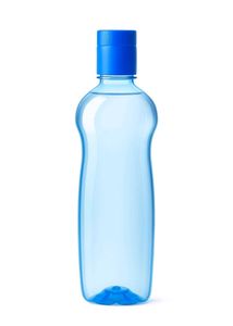 Blue Plastic Water Bottle