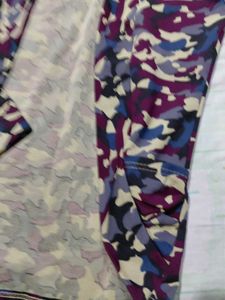 Camo Open Front Cardigan