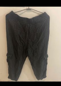Black Charcoal Joggers (By Mango)