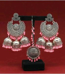 Jhumki Earings Mang Tika