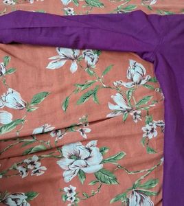 Cotton Full Sleeves Mandarin Collar Shirt