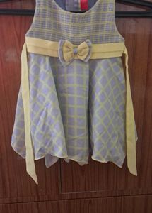 combo of baby girl frock and frilled skirt