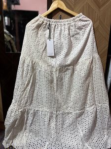 Schiffli Flared Skirt