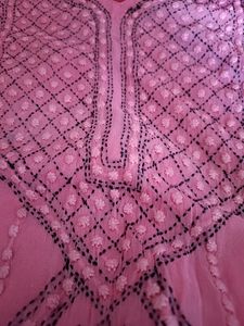 Lucknowi Karta Dupatta Set