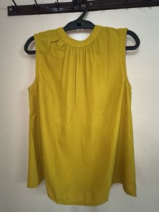 Mustard Sleeveless Top