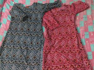 Pair Of Two Printed Women's Kurtis