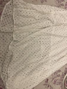 White Eyelet Midi Dress