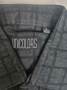 Men Checked Grey-Black Shirt - Size 40 Or Large