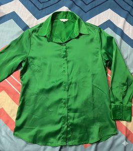 H&amp;M Green Oversized Shirt