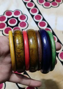 7 Wooden Bangles