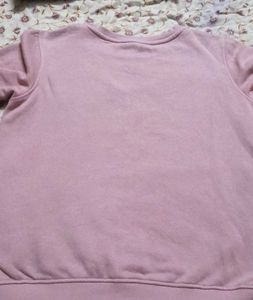 Pink Graphic Print Sweatshirt